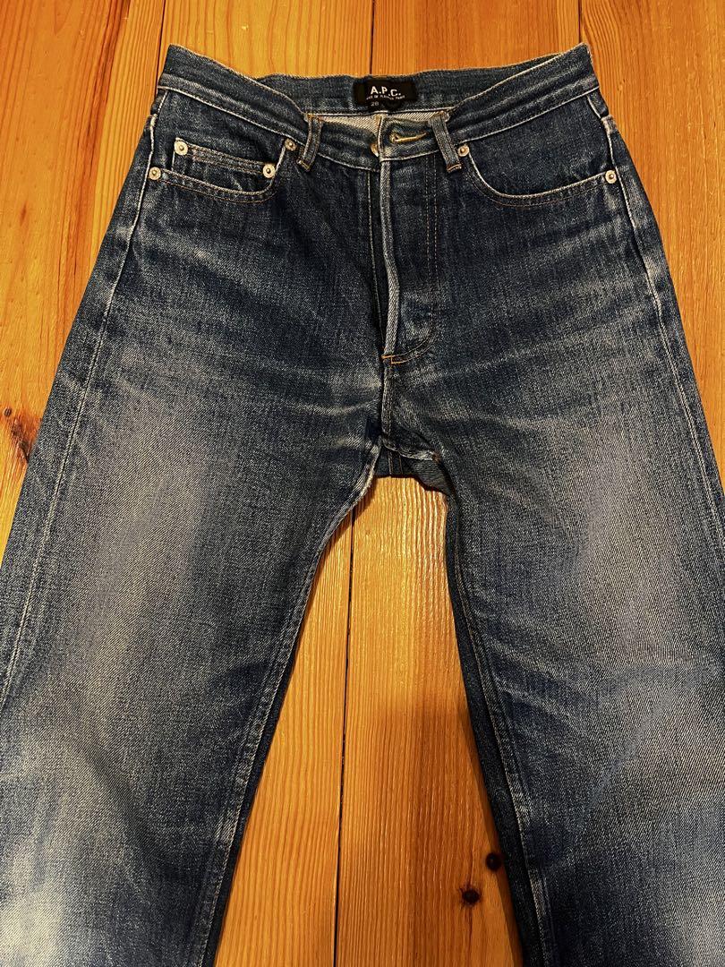 【美品】A.P.C. ストレートデニム ダークブルー A.P.C ダークブルー ストレートデニム - メルカリ