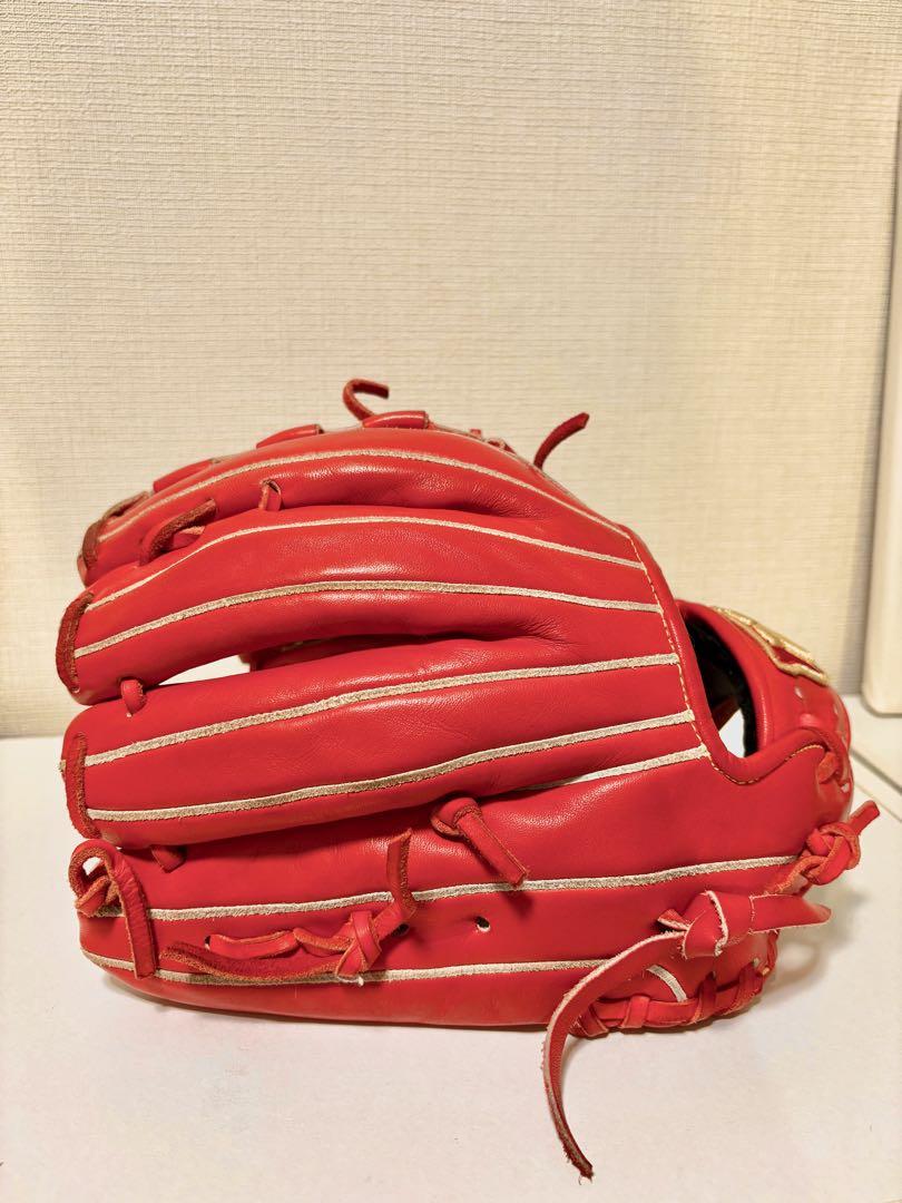 ウィルソン Wilson staff 軟式グローブ 赤 投手 ピッチャー DM型