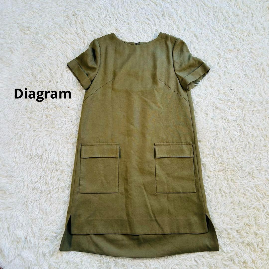 Diagram GRACE CONTINENTAL トリアセテート ワンピース