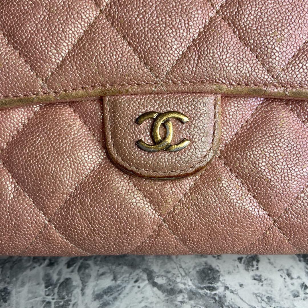 ✨CHANEL✨　シャネル　長財布　キャビアスキン