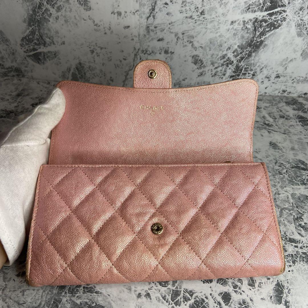 ✨CHANEL✨　シャネル　長財布　キャビアスキン