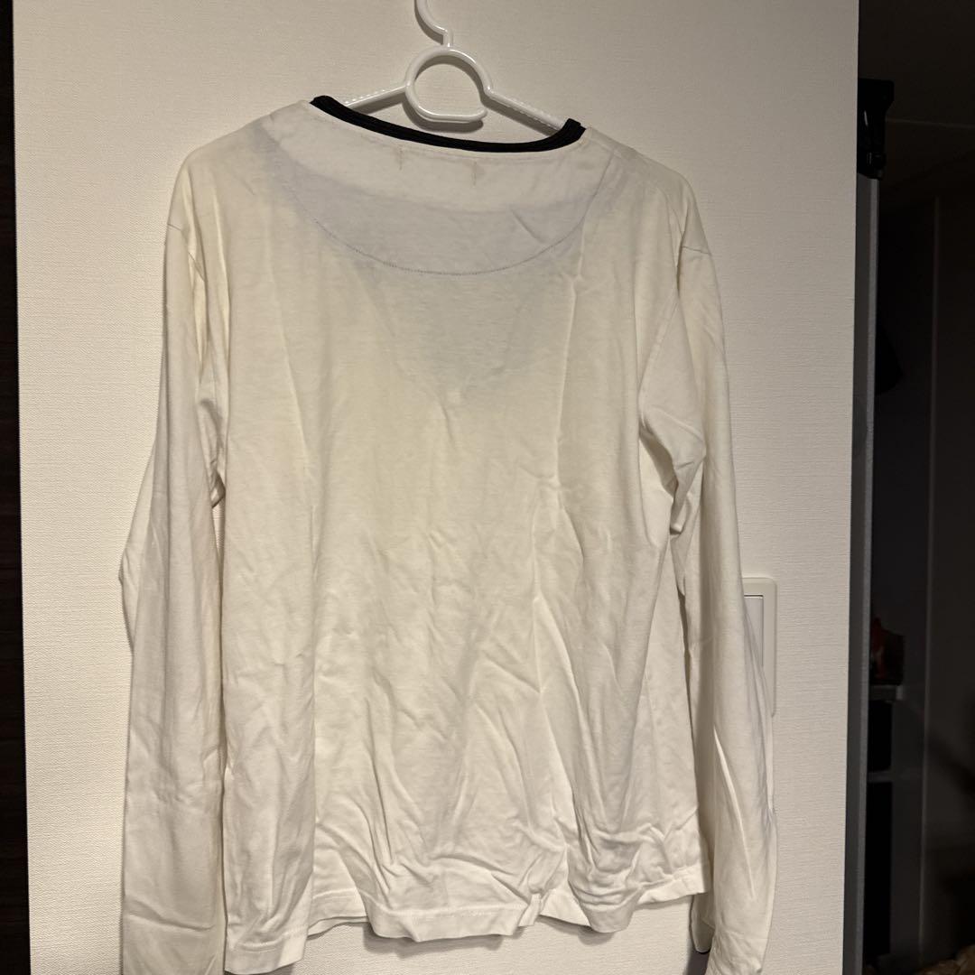 ホワイト長袖Tシャツ Mサイズ - メルカリ