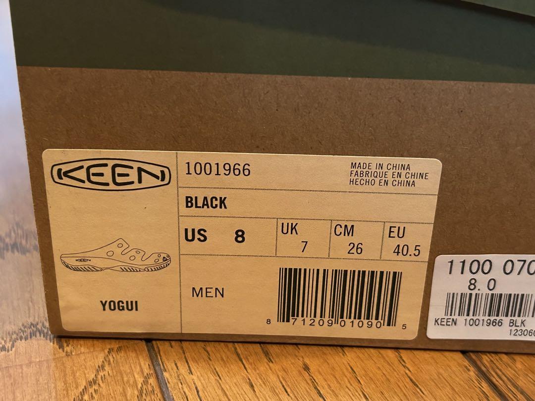 KEEN キーンヨギ アーツ クロッグサンダル　ブラック　26cm