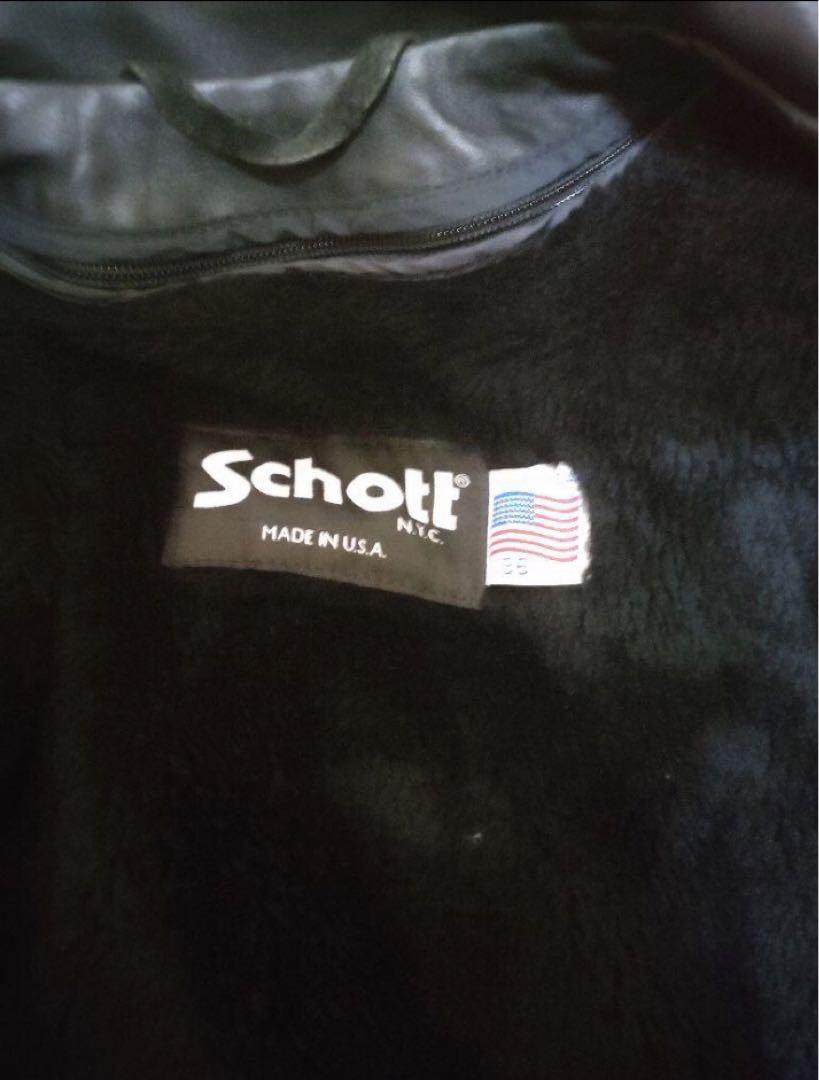 美品　新型　schott　ショット 641　シングルライダース レザージャケット