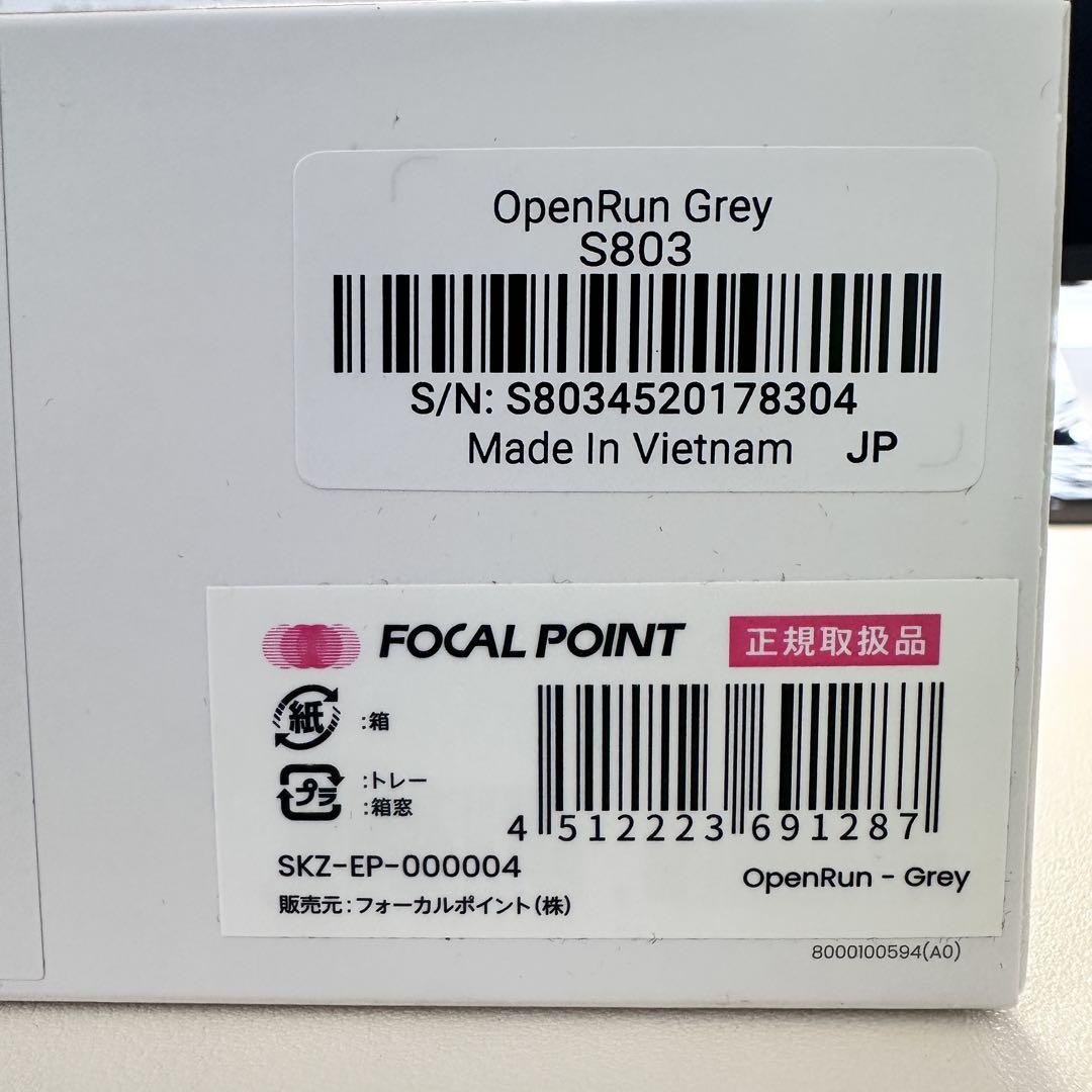 s*m様 SHOKZ OPENRUN 骨伝導イヤホン グレー