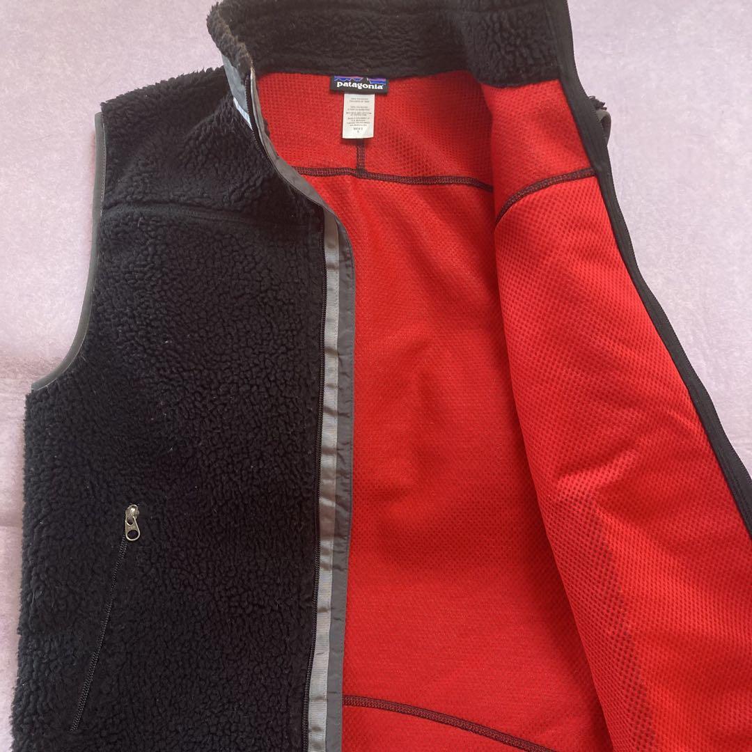patagonia メンズ フリースベスト 黒
