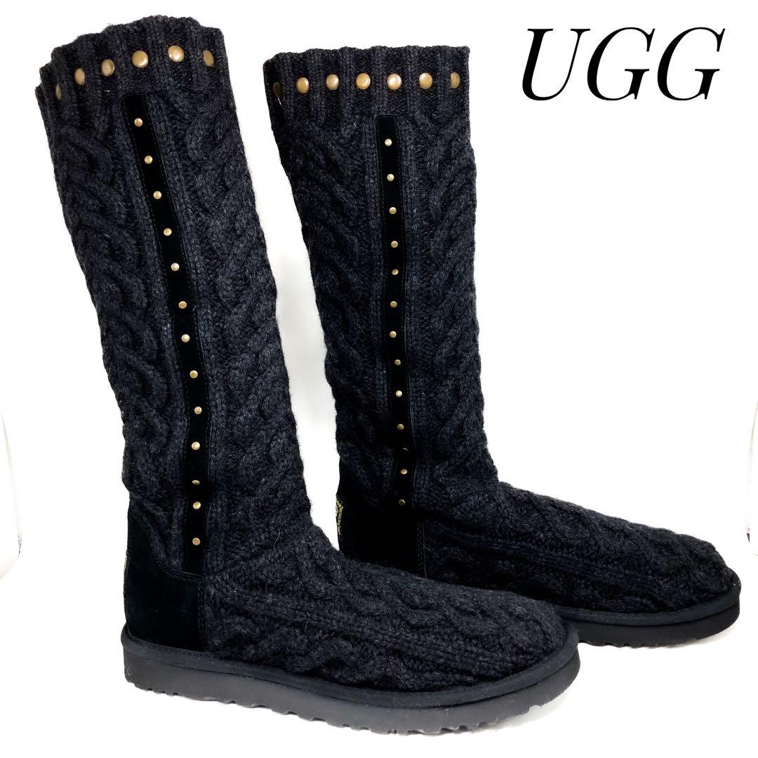 【未使用・展示品】UGG アグ フェリチアナ ニット ロングブーツ 25cm