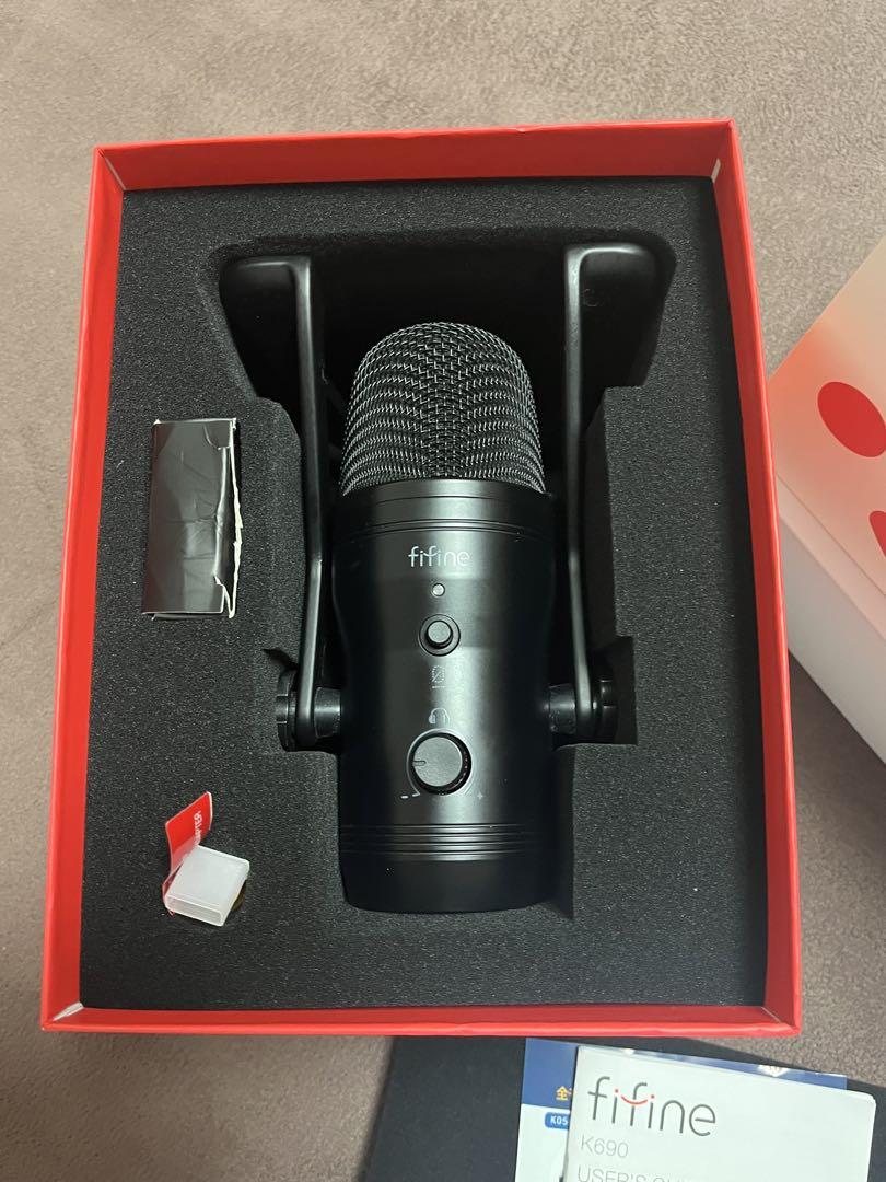 配信機器・PA機器・レコーディング機器 fifine k690 楽天市場】【公式ブランド・1年保証】 ASMRマイク USB PC マイク