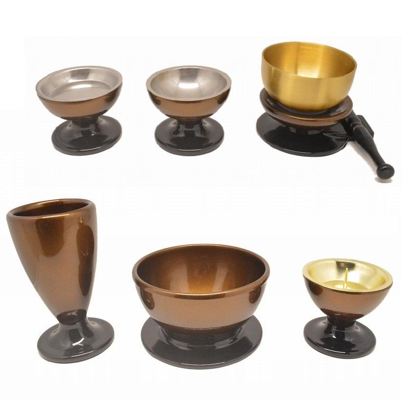美品 
 仏具セット　モダン仏具　琥珀ぼかし色　おリン　コンパクト　安い 家具