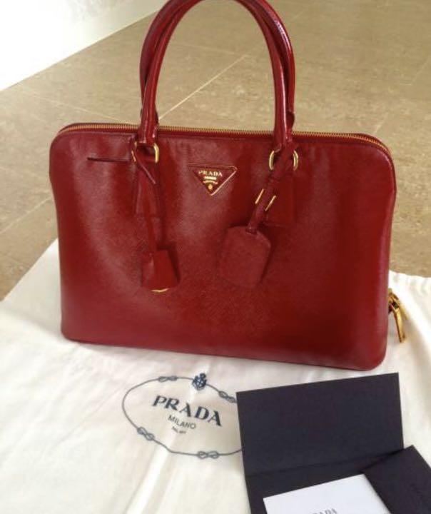 PRADAプラダ■正規店購入明細付きサフィアーノ19万9500円BL0812
