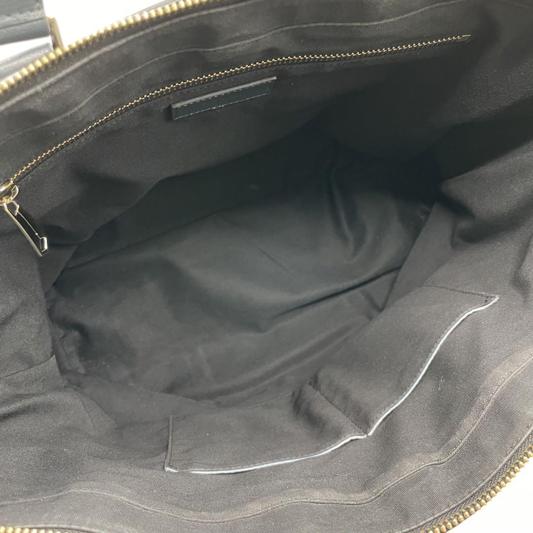 美品⭐️ポールスミス　トートバッグ　オールレザー　肩掛け　ブラック　A4◎