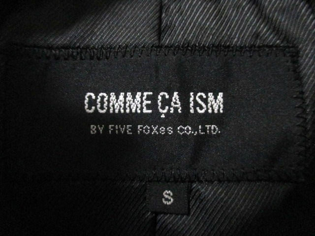 ☆COMME CA ISM/コムサイズム 3ピース スーツ/メンズ/S☆ブラック