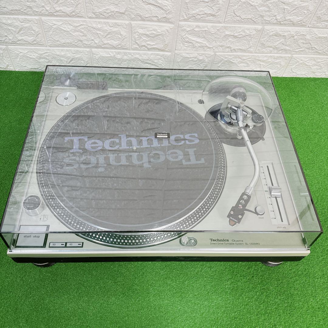 【美品】テクニクス SL-1200MK5ターンテーブル 針・シェル付き シルバー