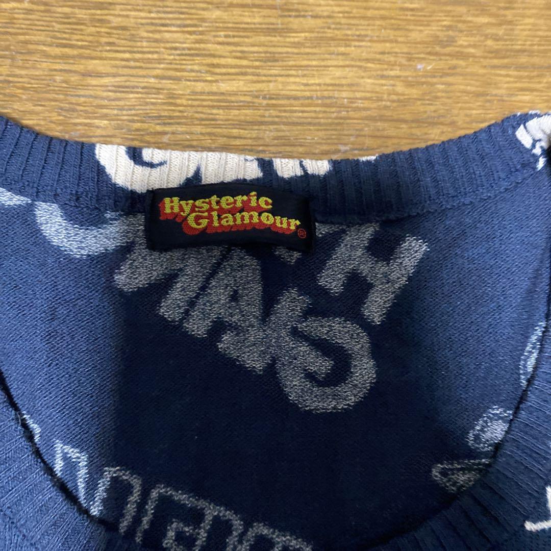 hysteric glamour メタルロゴ　カットソー　ヒステリックグラマー
