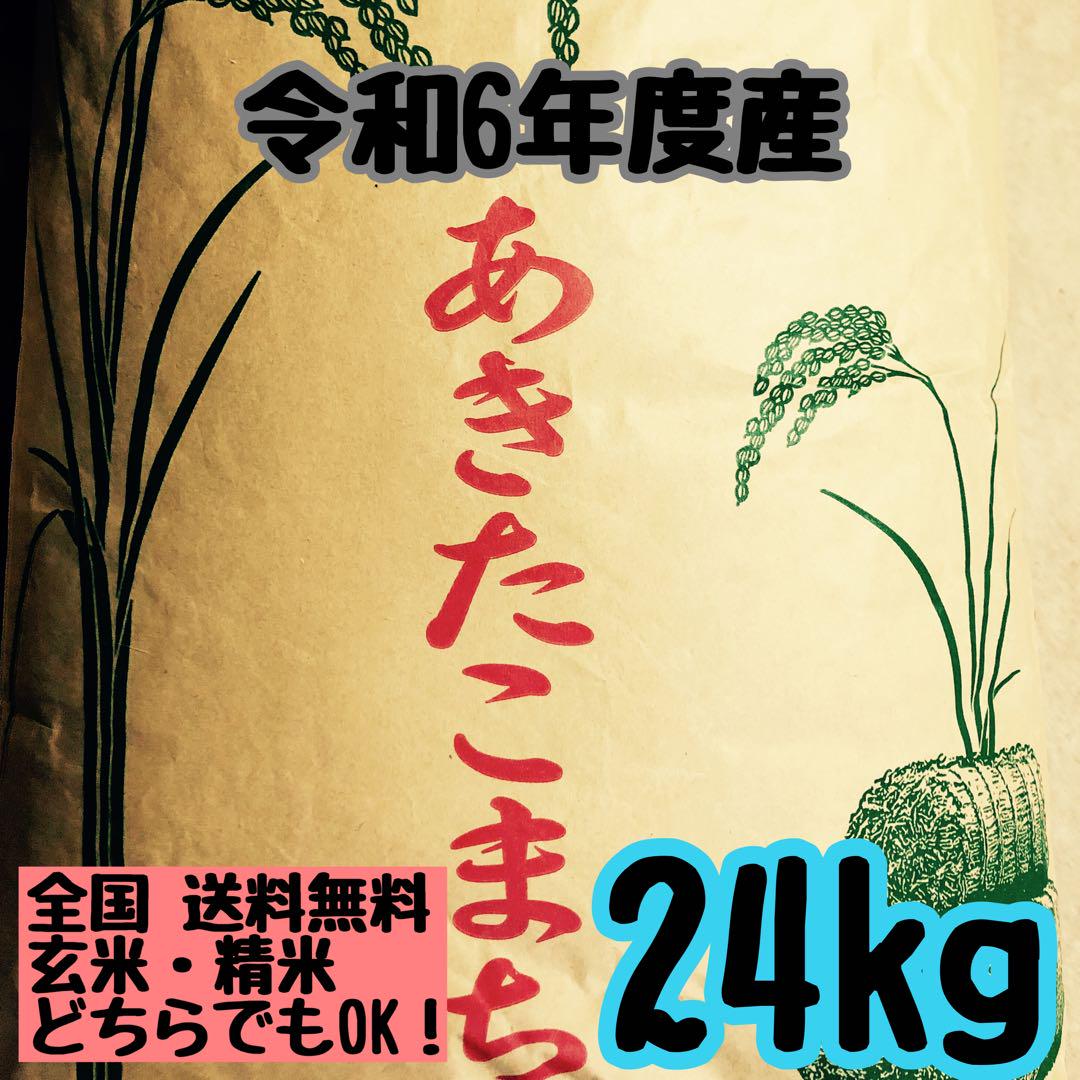 在庫が無くなり次第終了！新米あきたこまち精米24kg(玄米でも可能)