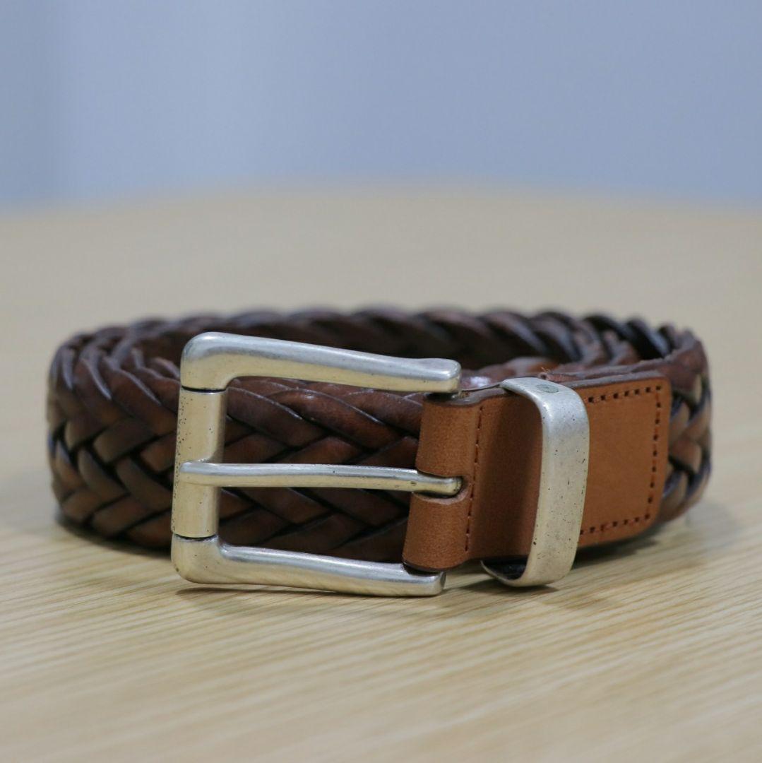 WILLIAM MILANO×BEAMS F レザーメッシュベルト