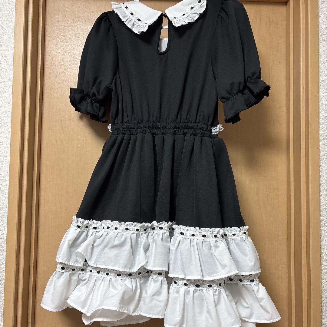 Ank Rouge ワンピース 黒 半袖