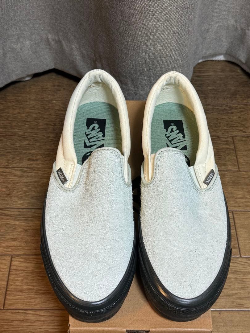 ヴァンズ スリッポン リイシュー 98 ブラック/ライトグリーン 28cm 新品