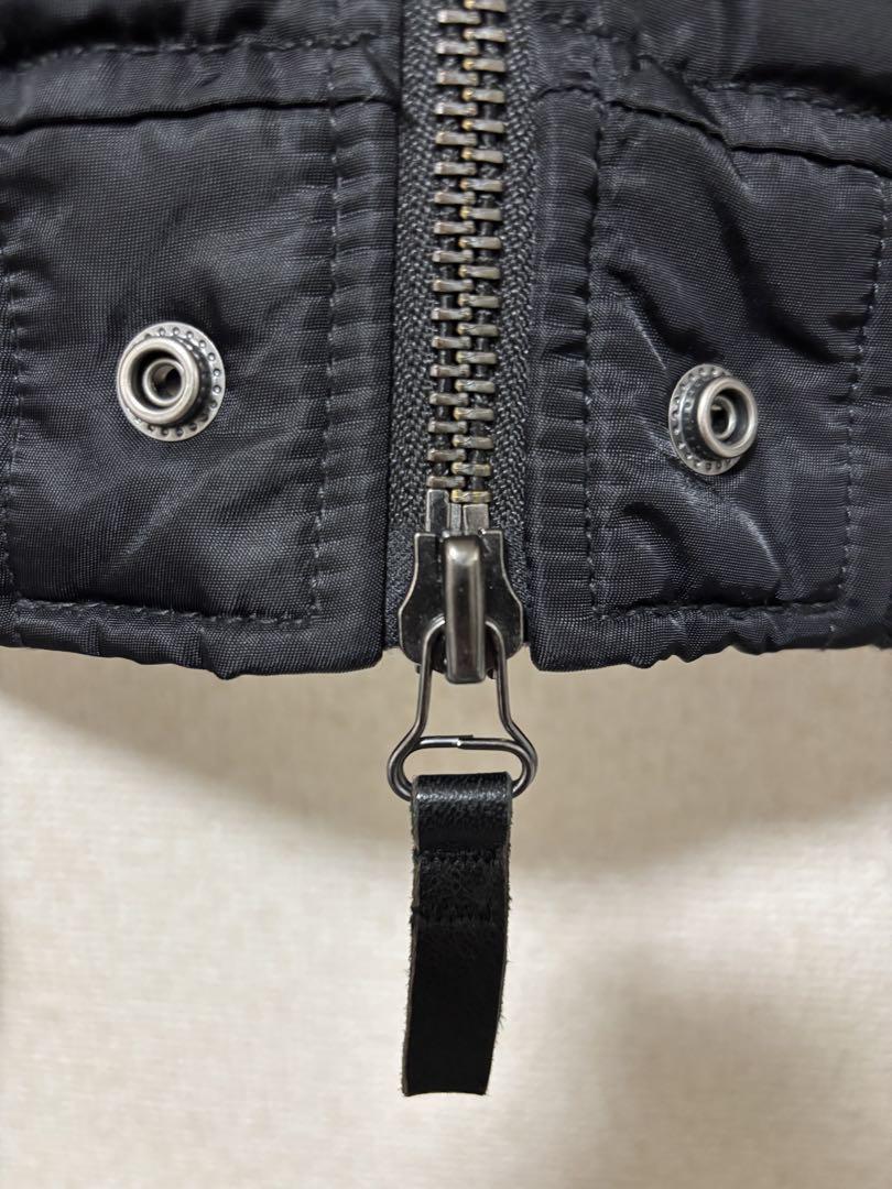 美品 DIESEL ディーゼル MA-1 フライトジャケット 切替素材 ブラック