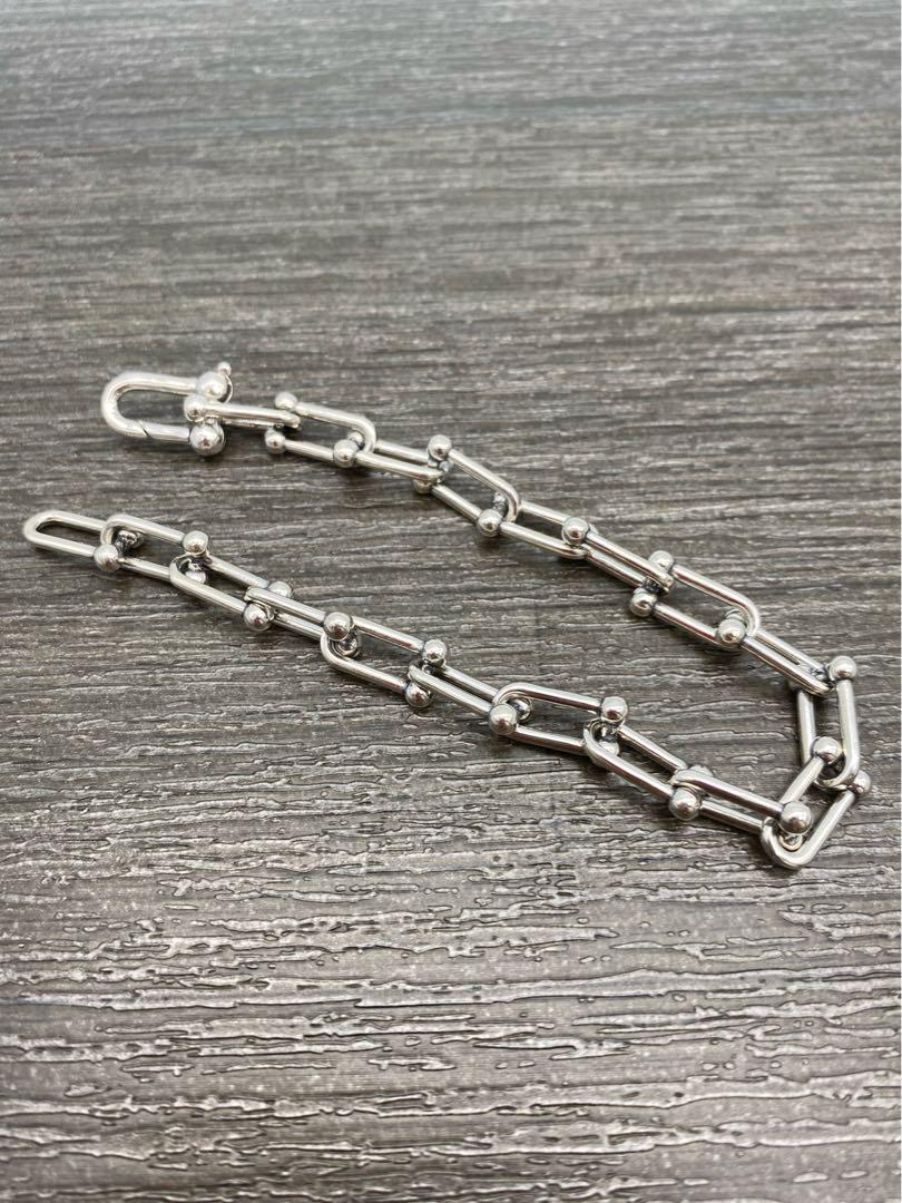 シルバー silver 925 ハードウェア ブレスレット スモール リンク