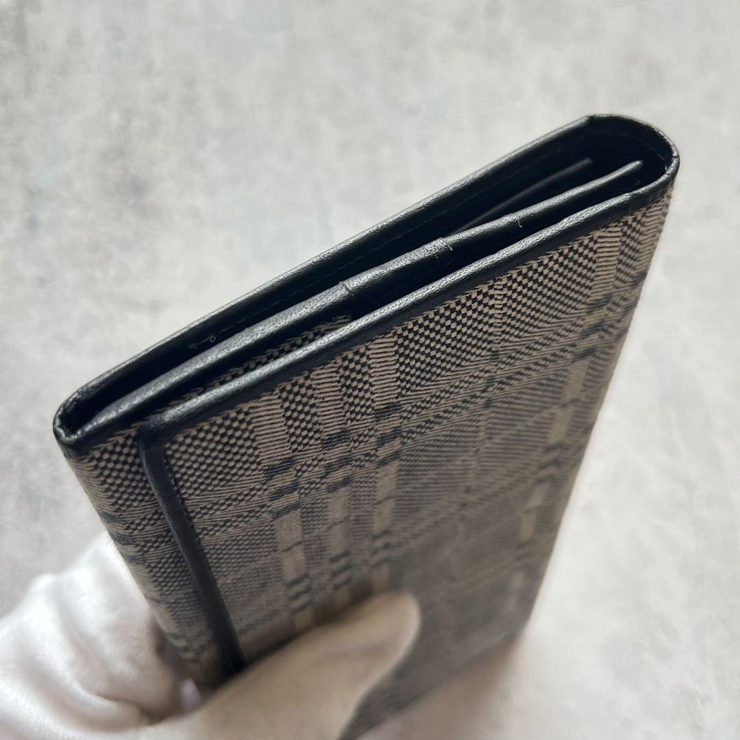 ✮美品✮ BURBERRY バーバリー　長財布　チェック　グレー