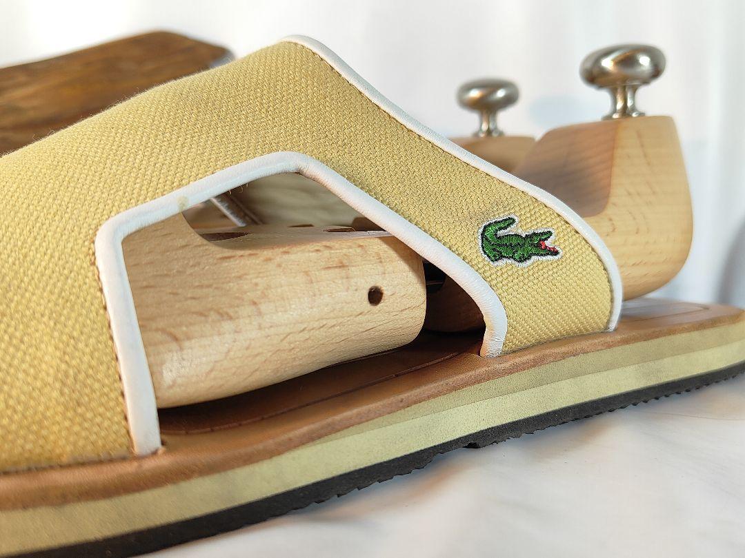 【美品】LACOSTE ラコステ　高級コンフォートサンダル　本革/牛革　正規品