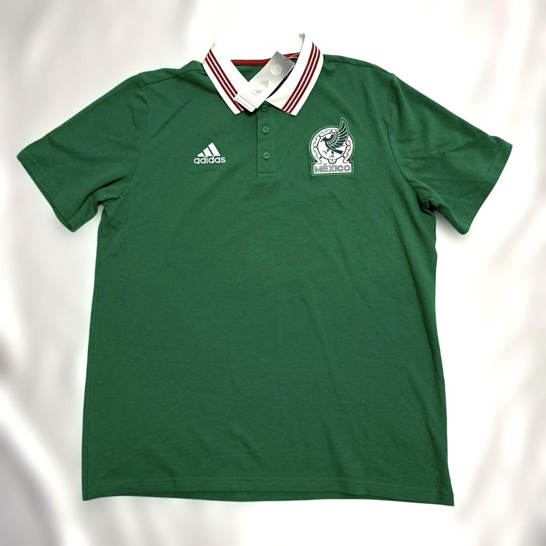 【未使用】adidas メキシコ代表 プレゼンテーション ポロシャツ 2XL