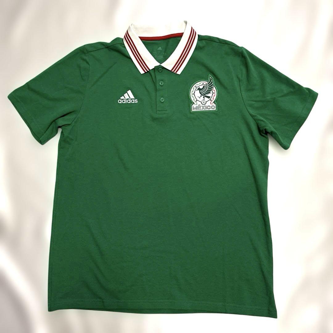【未使用】adidas メキシコ代表 プレゼンテーション ポロシャツ 2XL