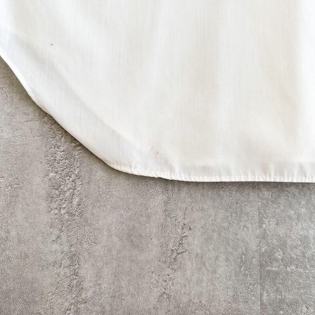 1960's~ TOWN CRAFT ポリエステル コットン 白 半袖シャツ