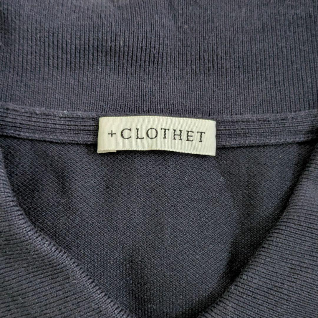 クロスクローゼット ＋CLOTHET 半袖ポロシャツ ネイビー 紺色
