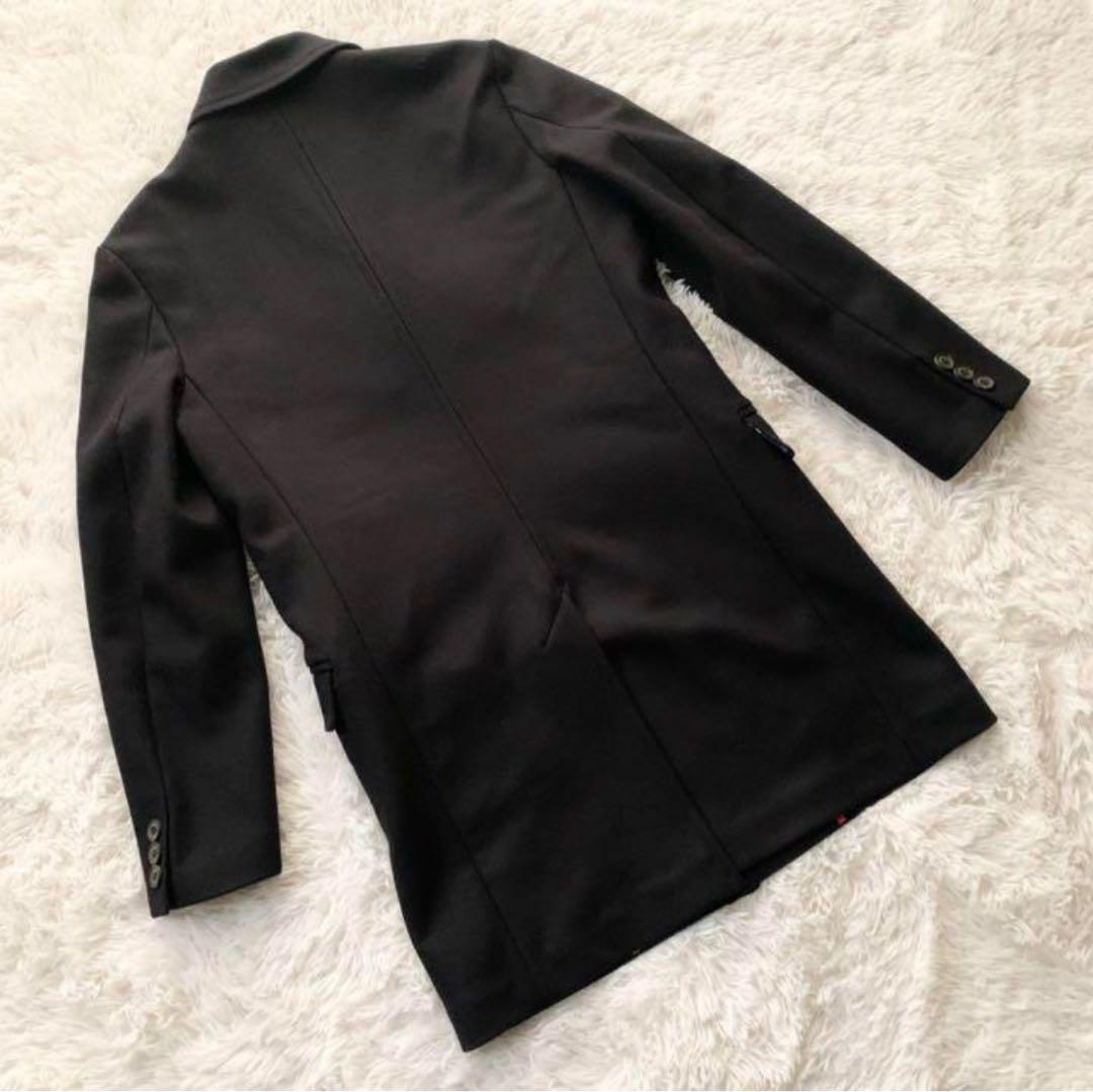 【SOPHNET.×GLOVERALL】チェスターコート 黒 オレンジ 星 S SOPHNET×GLOVERALL ソフネット チェスターコート