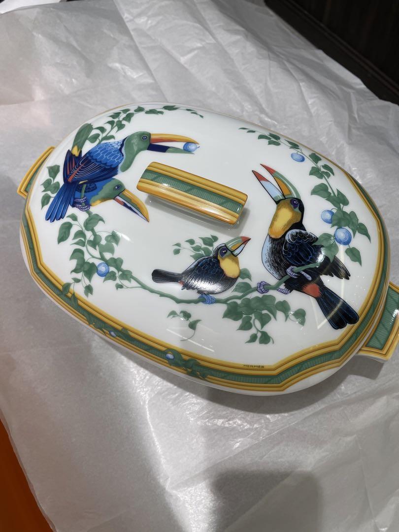 HERMES エルメストゥカンToucans プレート 32㎝ ‼︎