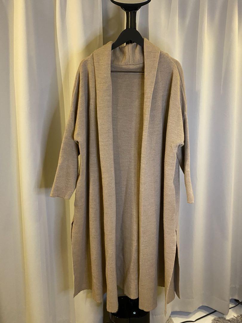 ニットロングカーディガンコートDeuxieme