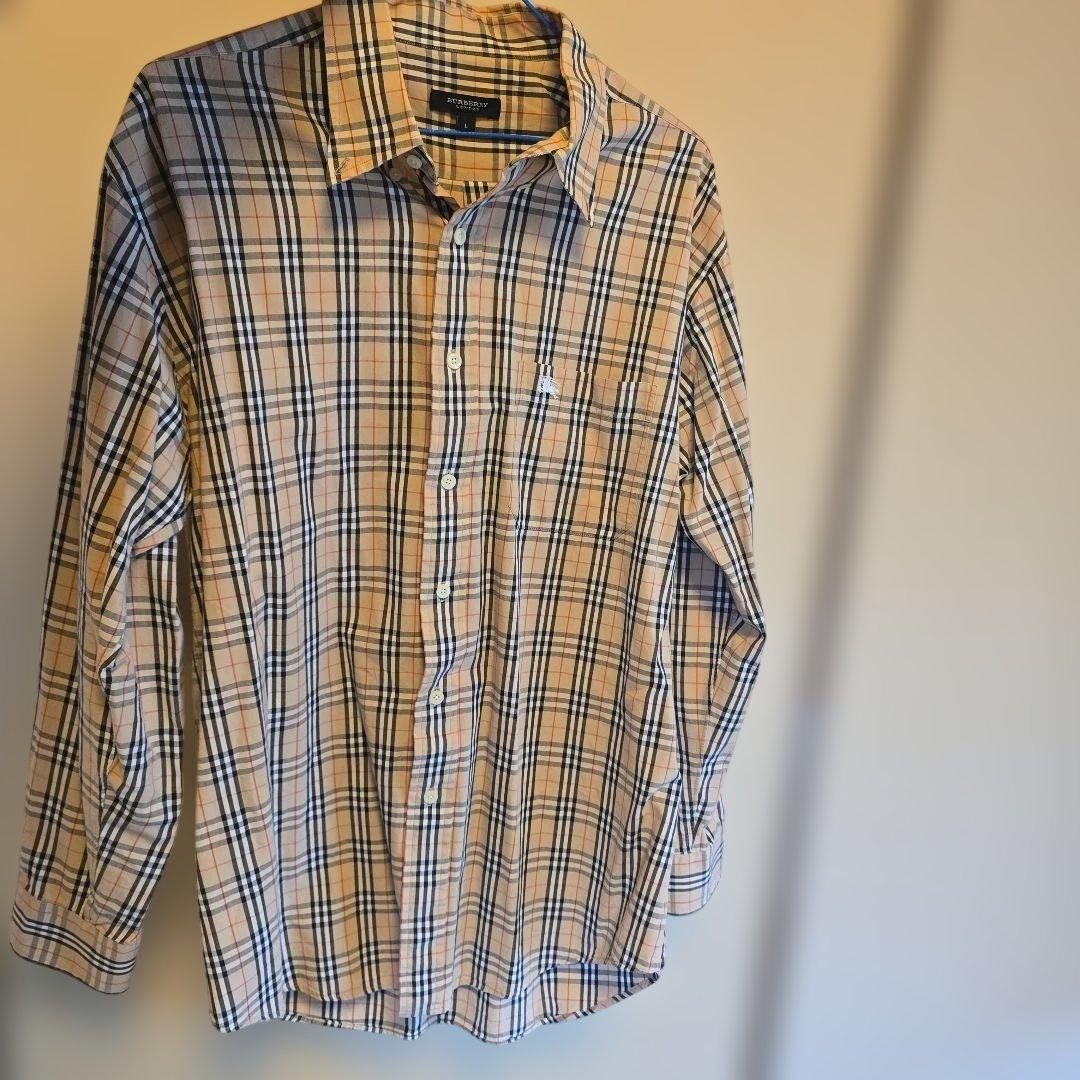 Burberry's チェック柄 長袖シャツ Lサイズ BURBERRY チェック柄 長袖シャツ L - メルカリ