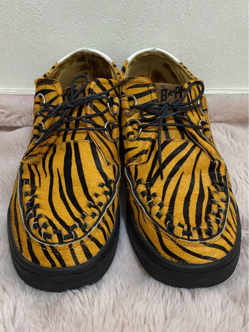 【希少品】A BATHING APE クリーパー ラバーソール エイプ タイガー