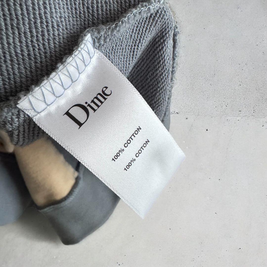 Dime ダイム ブロックパターン クルーネックトレーナー XL