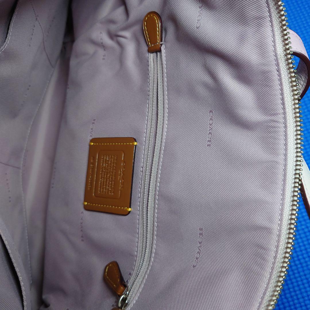 COACH 花柄ピンクレザートートバッグ　3点セット