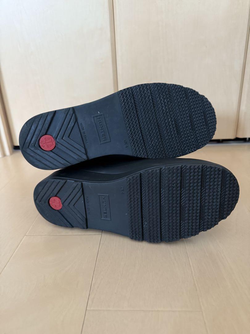 美品♡HUNTER ブラック レインブーツサイズUK4 - メルカリ