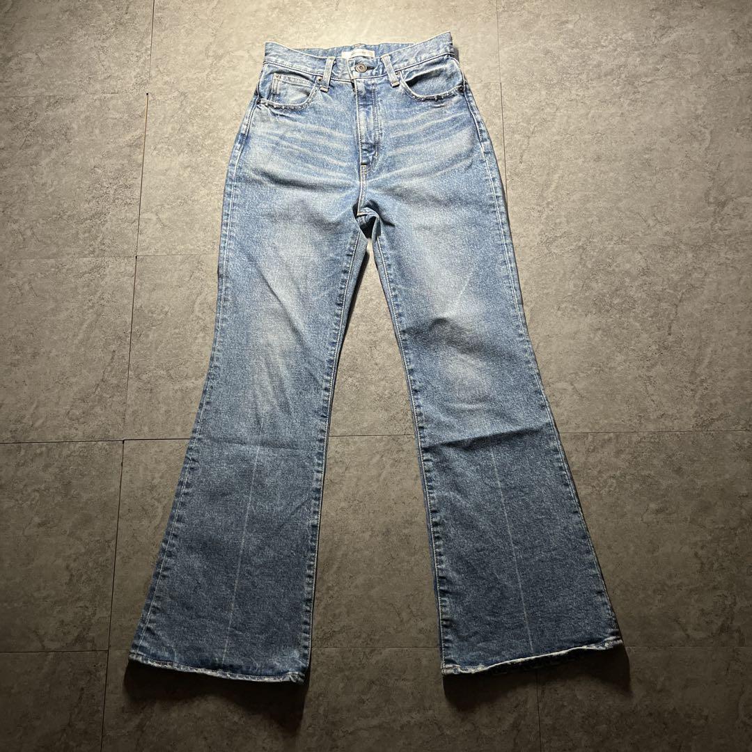 美品 moussy MVS フレアデニム 26 送料無料