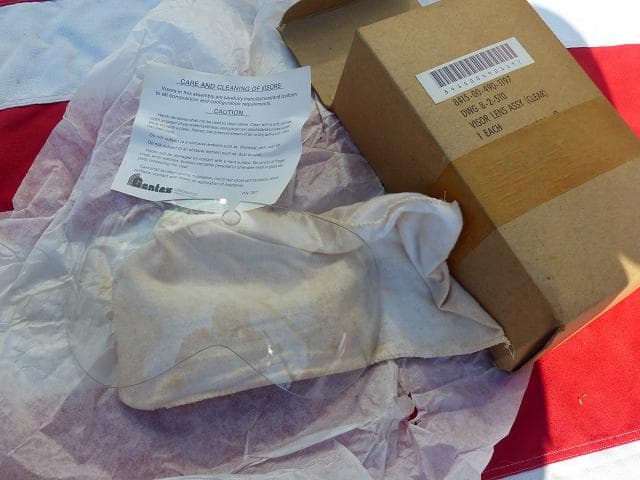 米軍実物　フライトヘルメット クリアーバイザー　SPH　HGU　141