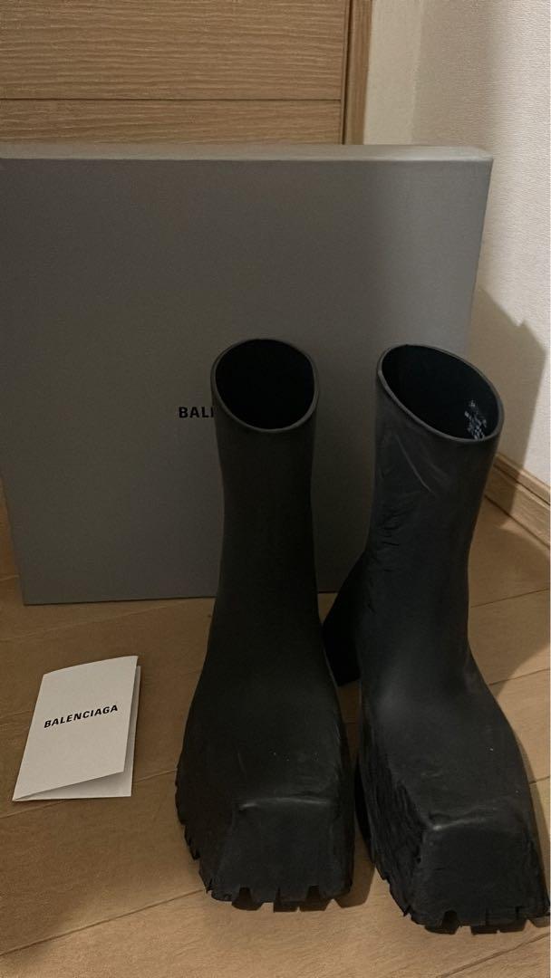 人気商品 balenciaga トルーパー trooper ラバー ブーツ