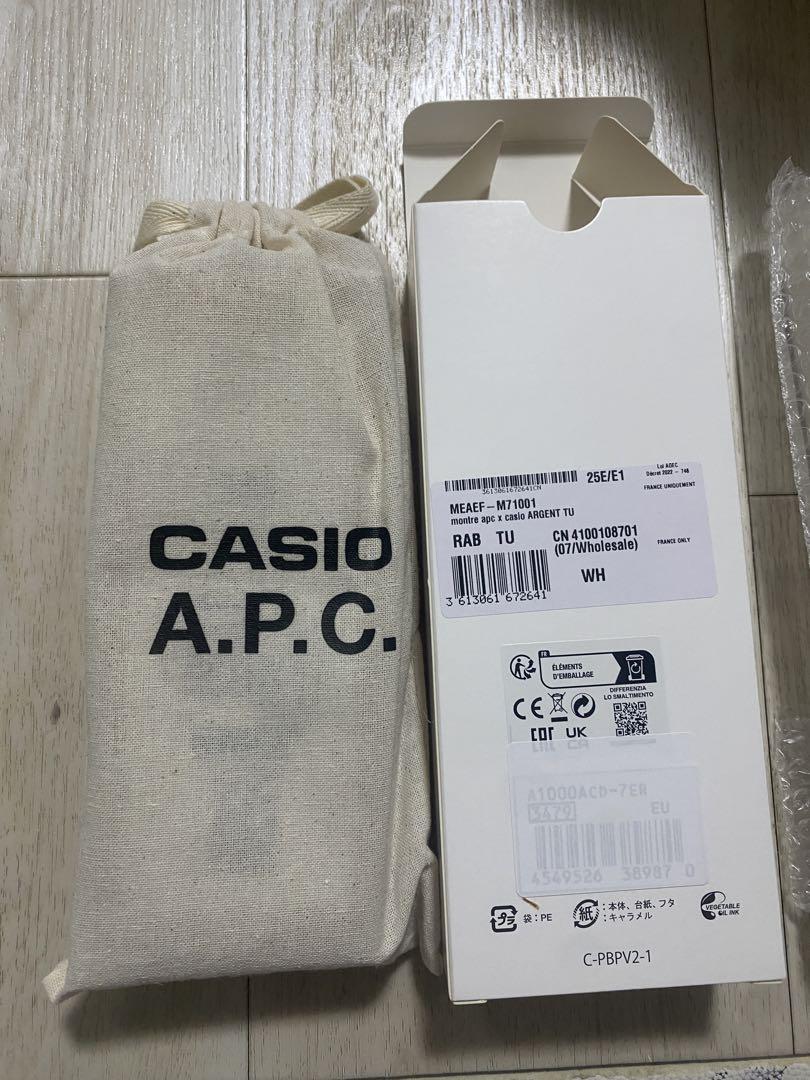 CASIO x A.P.C. watch シルバー　新品未使用