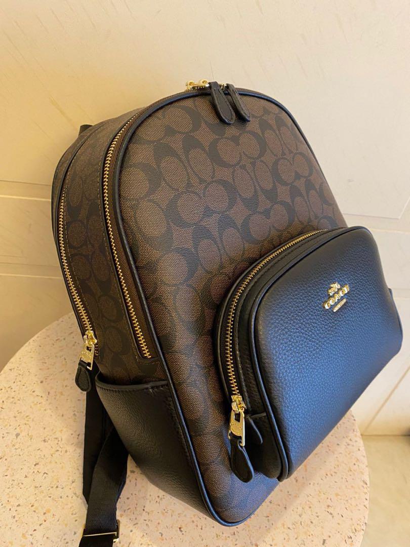 スケールモデル 新作 バックパック シグネチャー COACH リュック C5671 ブラウン/ブラック バッグ