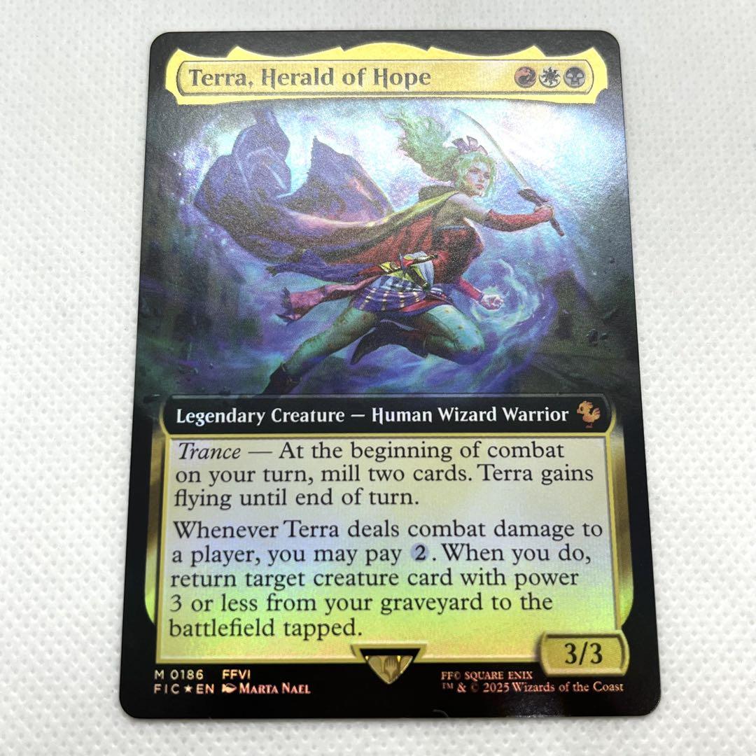 魔導の力を持つ少女、ティナ FOIL 英語　拡張アート　MTG