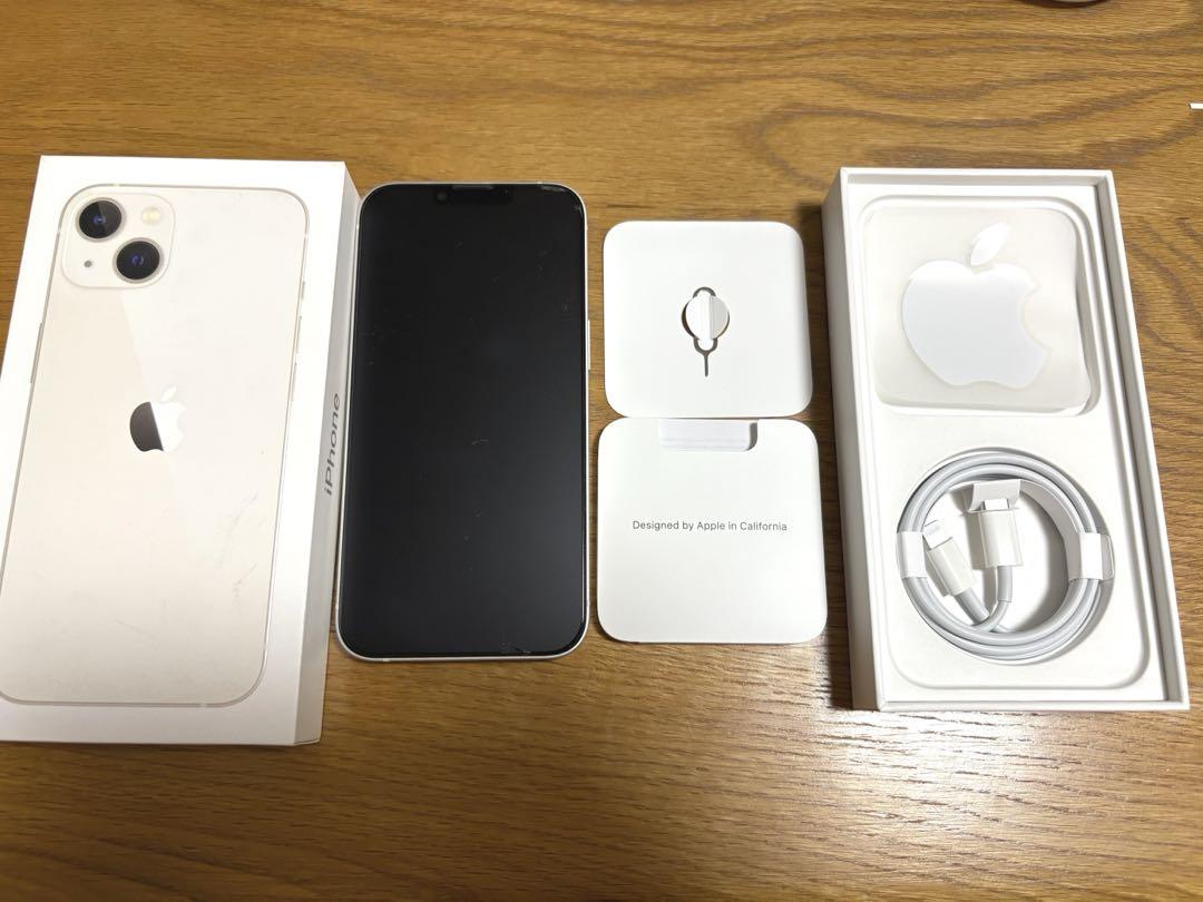 Apple iPhone 13 ホワイト 本体 128GB SIMフリー - メルカリ