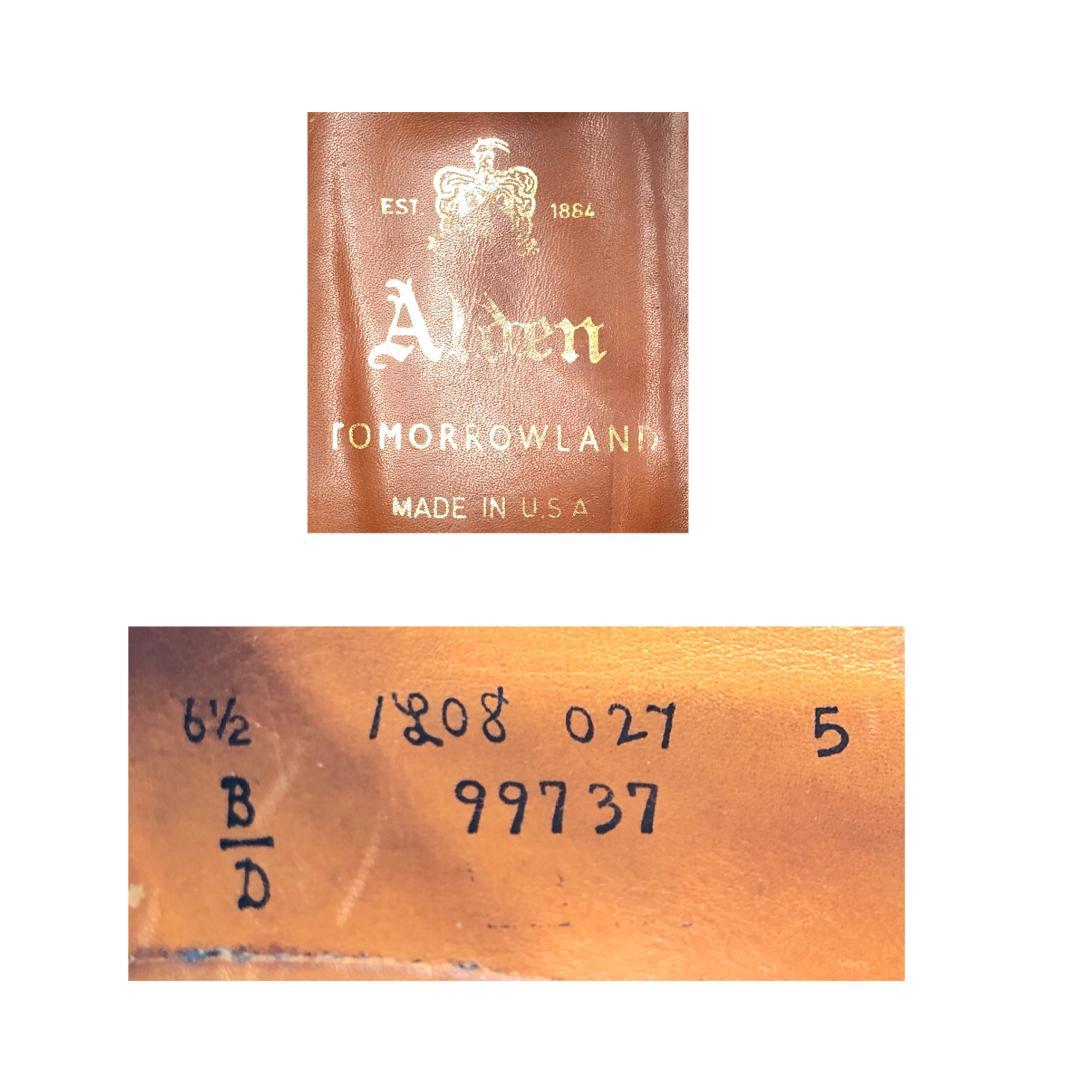 ALDEN オールデン 6.5 99737 プレーントゥ 内羽根 黒 画像6