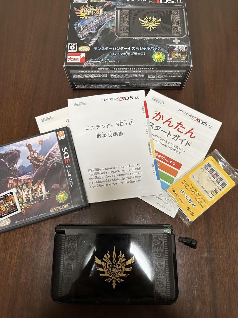 【訳ありジャンク品】ニンテンドー3DSLL ゴアマガラブラック　モンハン