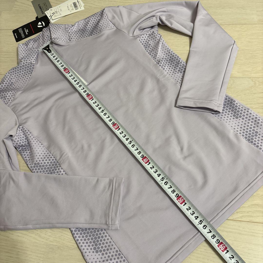 【TaylorMade】M 新品✨スリムシルエット　長袖ジッパー　ラベンダー色