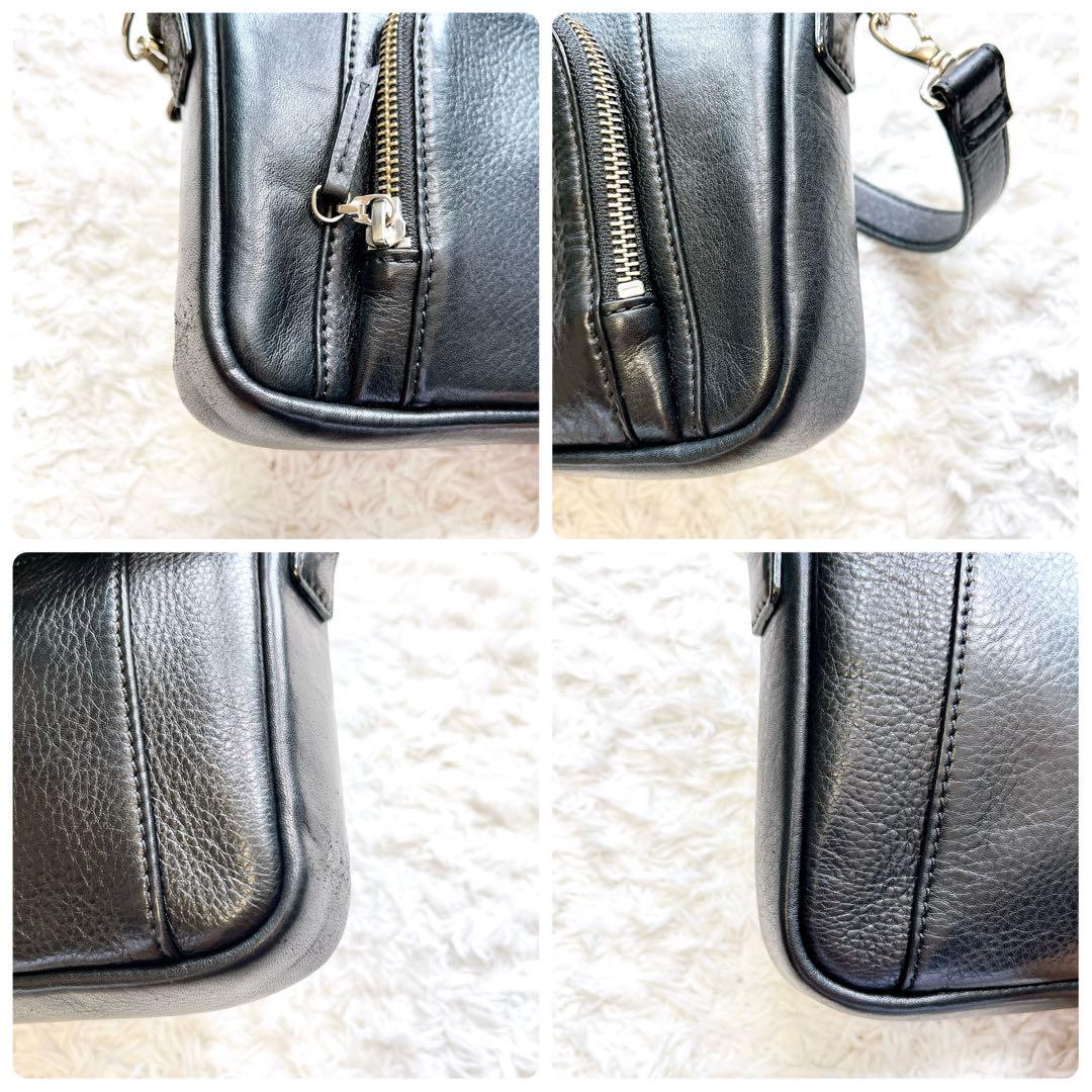 極美品✨トルネードマート ショルダーバッグレザー シボ革