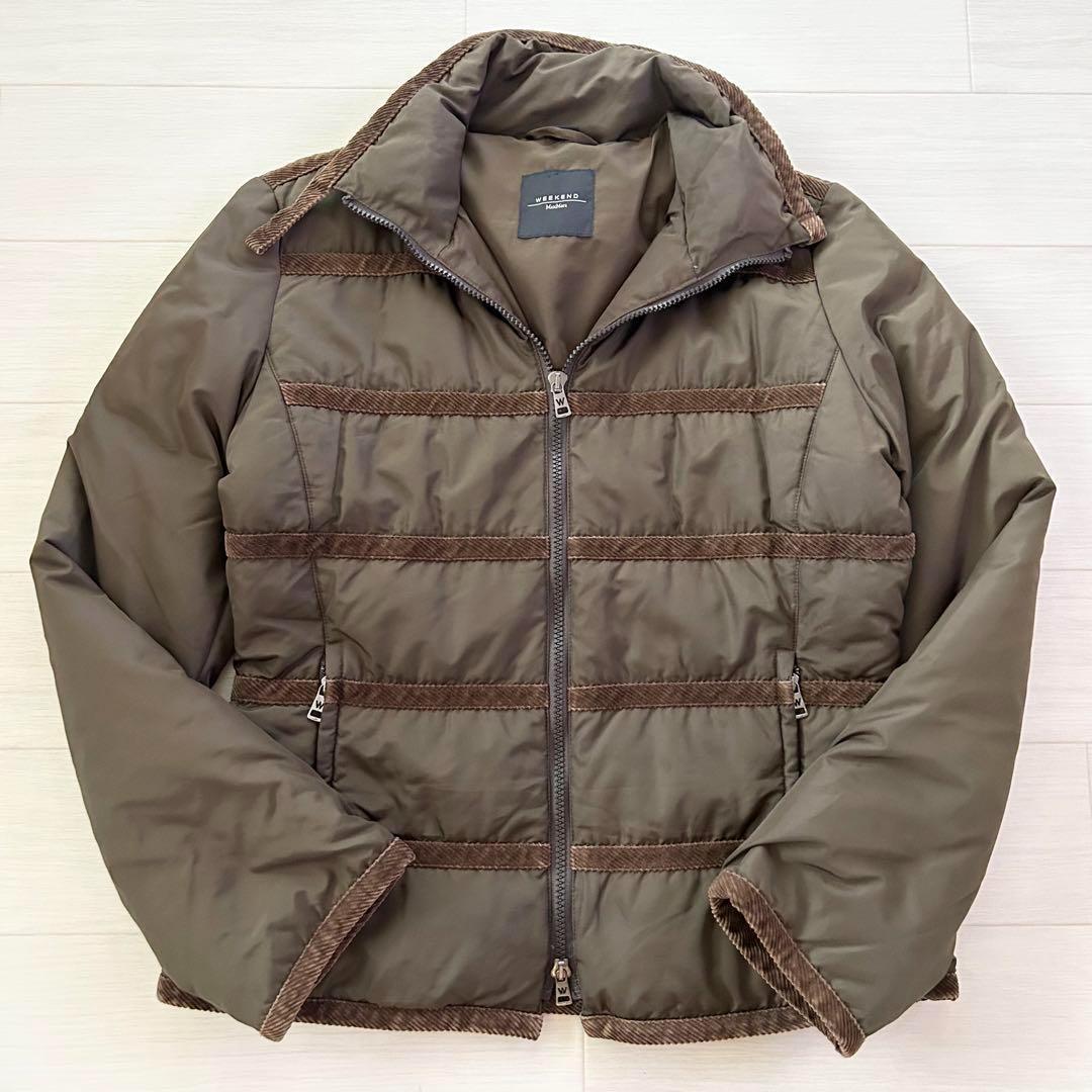 MaxMara WEEKEND ダウンジャケット コーデュロイ切り替え 38 M